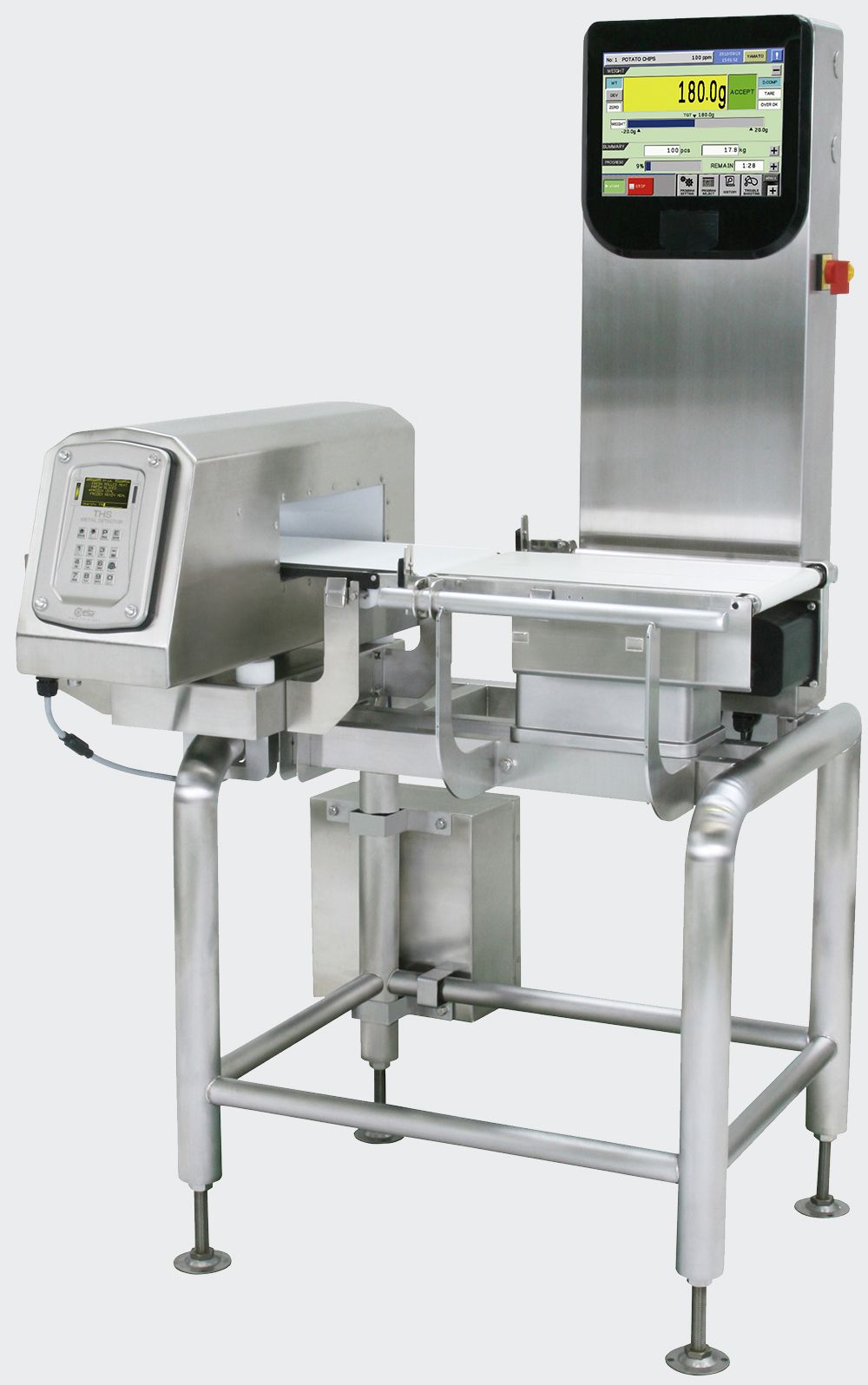 Checkweigher-with-Metal-Detection to guarantee high quality products!